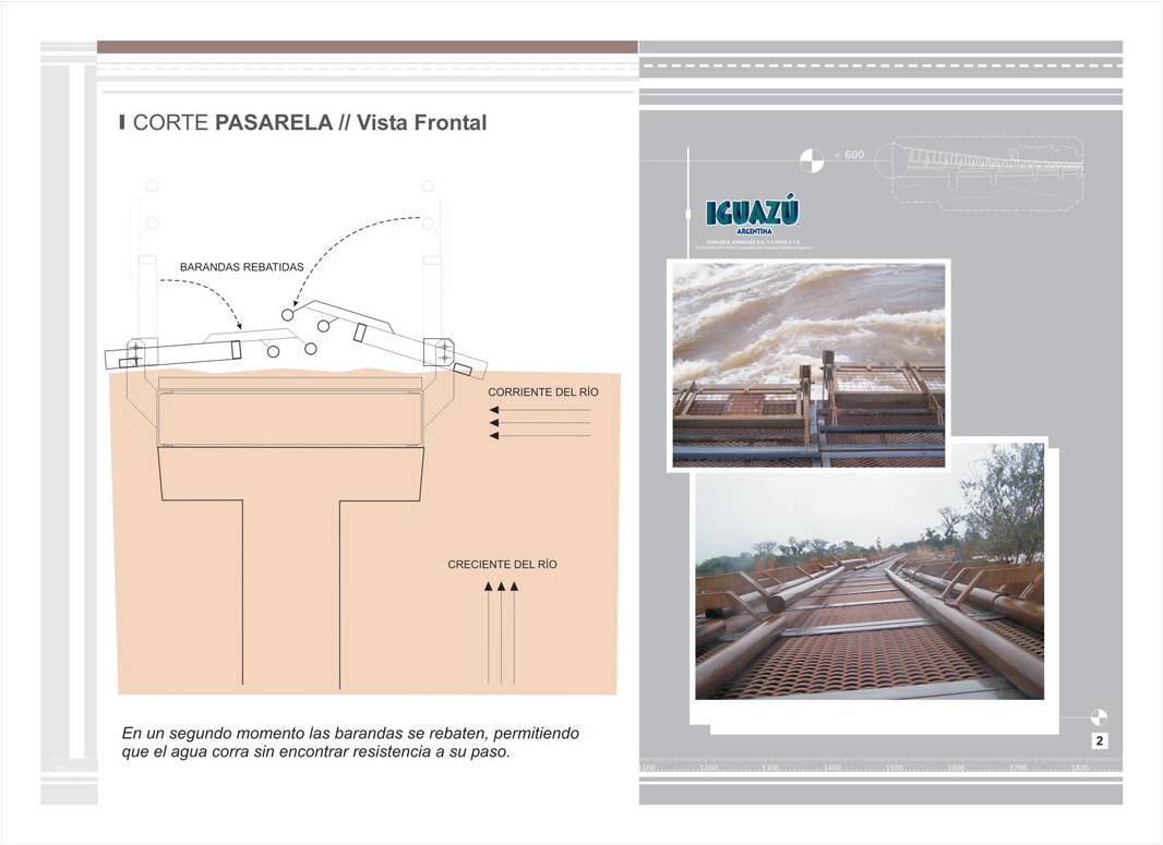 Pasarela rebatible