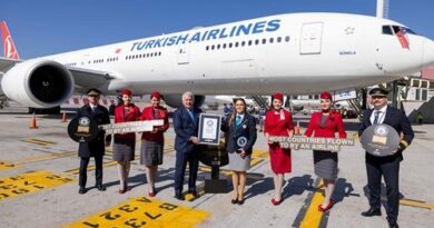 Turkish Airlines consigue el título Guinness World Records™ al «mayor número de países a los que vuela una aerolínea»