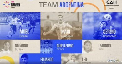 Ariel Ortega, Sergio Goycochea, Maxi Rodriguez y más leyendas del fútbol representando a Argentina en Torneo ‘Legends’ en Curaçao
